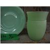 Image 3 : 3 pieces Jadeite glass