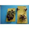 Image 1 : 2 brooches and screw back earrings