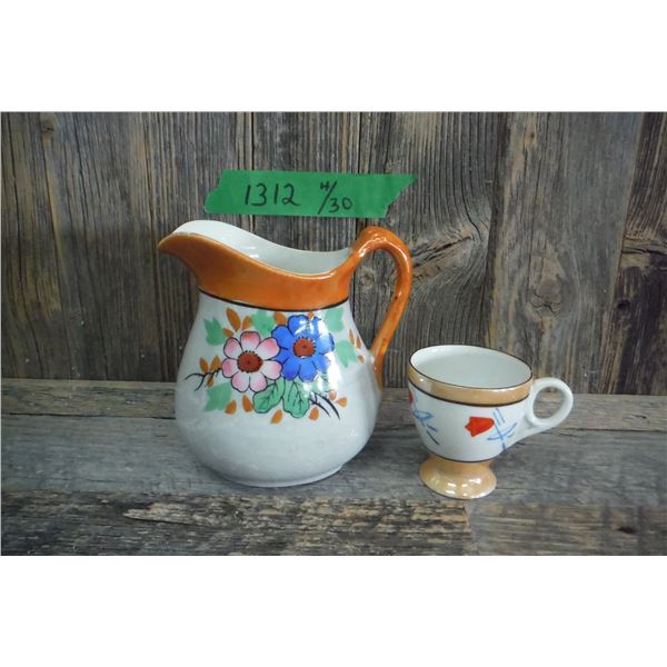 2 hand painted Japan pieces