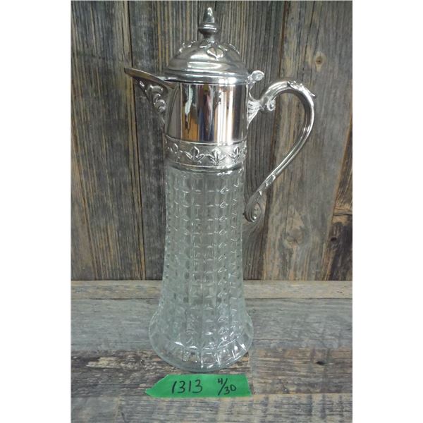 glass and silver dispenser