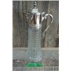 Image 1 : glass and silver dispenser