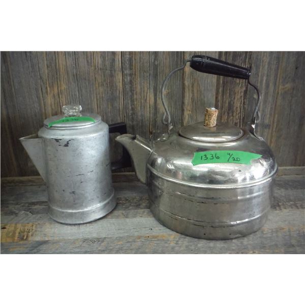 vintage kettle and coffee pot