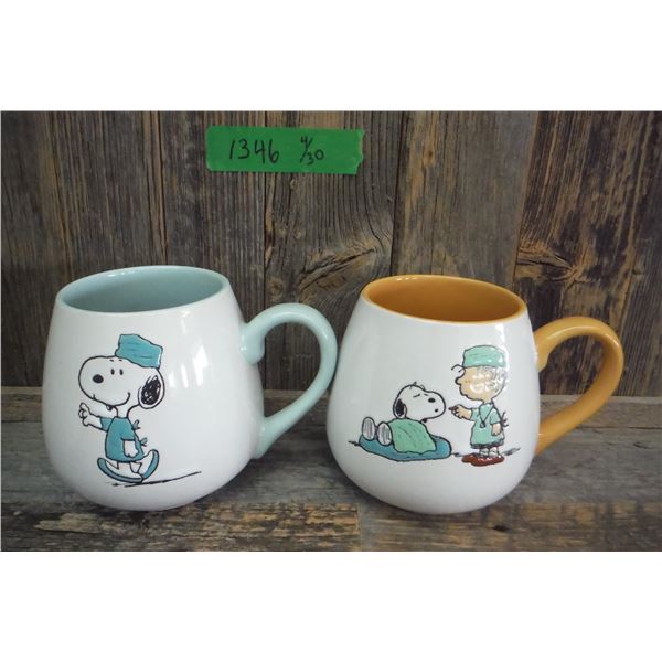 2 Peanut's thank you mugs