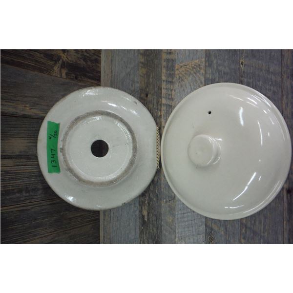 Butter Churn lid and crock lid