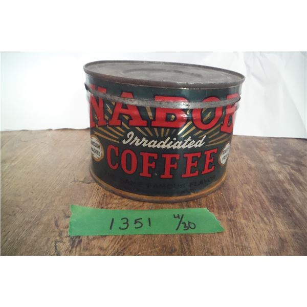 Nabob coffee tin