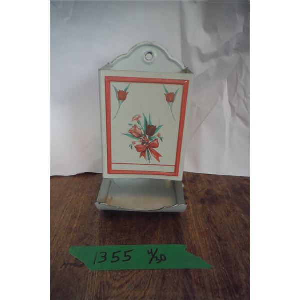 Metal match stick holder