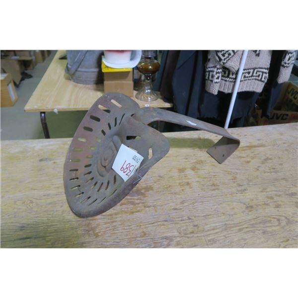 Antique Iron Tractor Seat