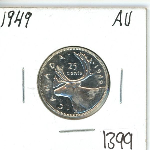 1949 Canada 25¢ AU