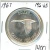 Image 1 : 1967 Canada silver dollar MS-63