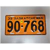 Image 1 : 1939 Saskatchewan license plate