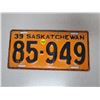 Image 1 : 1939 Saskatchewan license plate