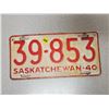 Image 1 : 1940 Saskatchewan license plate