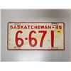 Image 1 : 1945 Saskatchewan license plate