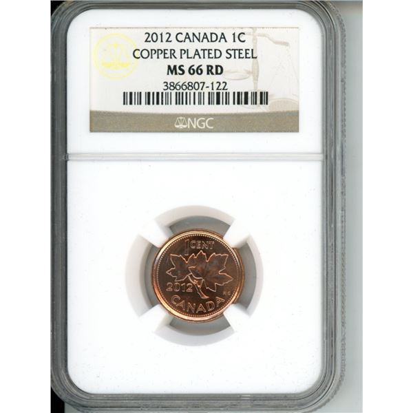 2012 1 cent ngc ms-66 red