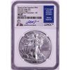 Image 1 : 2021(S) Ty. 1 $1 American Silver Eagle Coin NGC MS69 Jeppson Signed Emergency Release
