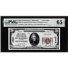 Image 1 : 1929 $20 BofA San Francisco, CA CH# 13044 National Currency Note PMG Gem Unc. 65EPQ