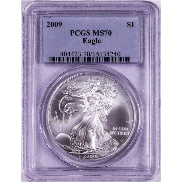 2009 $1 American Silver Eagle Coin PCGS MS70
