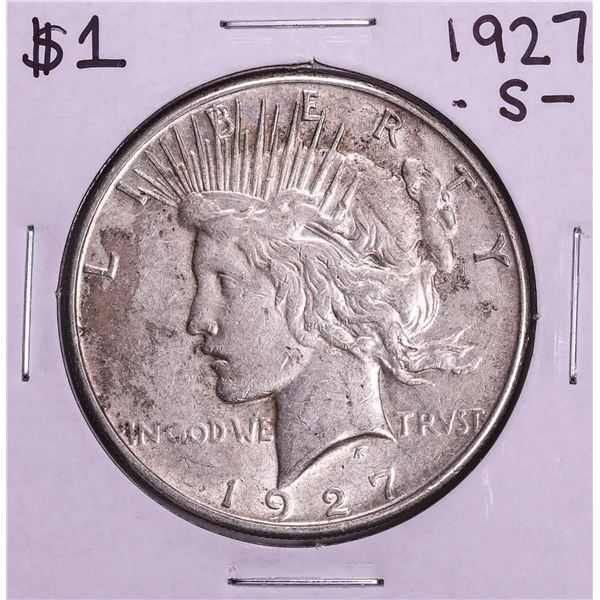1927-S $1 Peace Silver Dollar Coin
