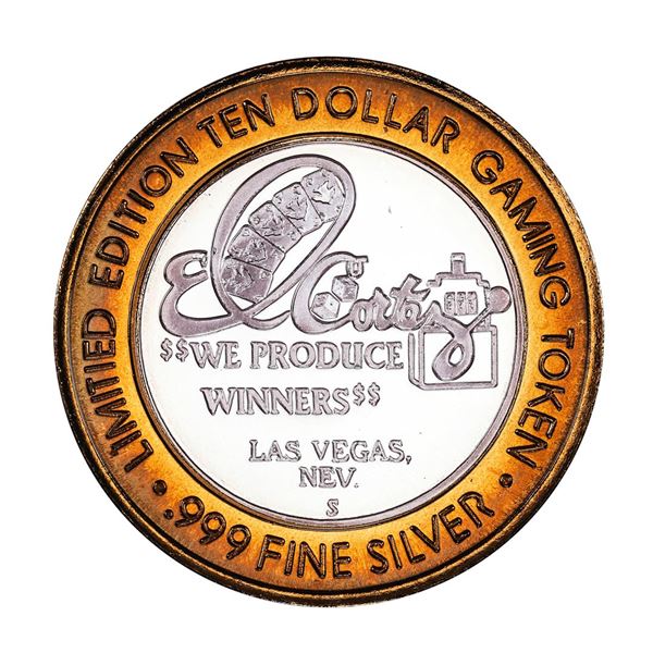 .999 Silver El Cortez Hotel and Casino $10 Limited Edition Gaming Token