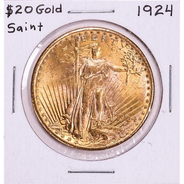1924 $20 St. Gaudens Double Eagle Gold Coin
