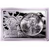 Image 1 : 1986 $1 American Silver Eagle Coin & Two Ounce Bar Set