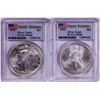 Image 1 : Lot of 1991-1992 $1 American Silver Eagle Coins PCGS MS68 First Strike