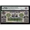 Image 1 : 1860's $10 State of New Brunswick New Jersey Obsolete Note PMG About Uncirculated 55