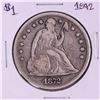 Image 1 : 1872 $1 Seated Liberty Silver Dollar Coin