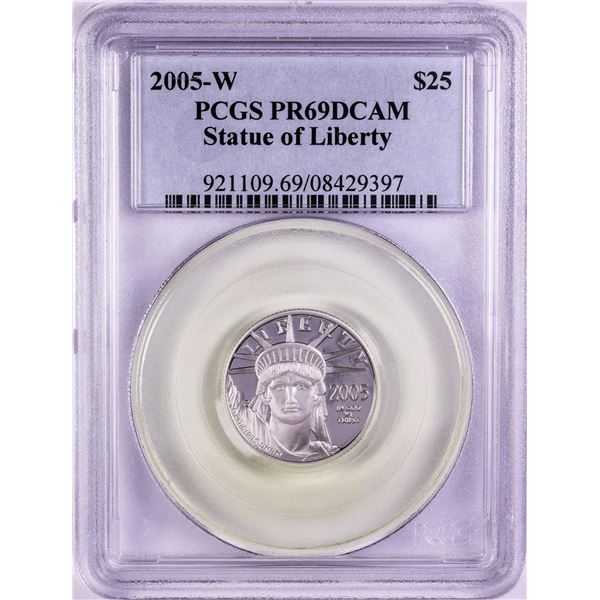 2005-W $25 Platinum American Eagle Coin PCGS PR69DCAM