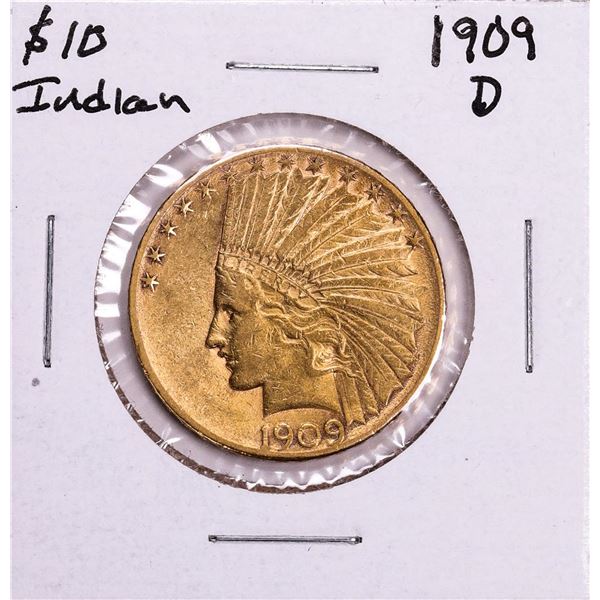 1909-D $10 Indian Head Eagle Gold Coin