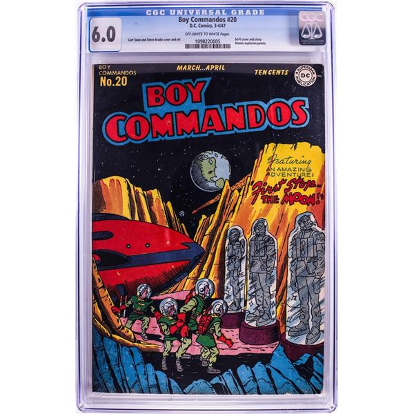 D.C. Comics Boy Commandos #20 Comic Book 3-4/47 CGC 6.0