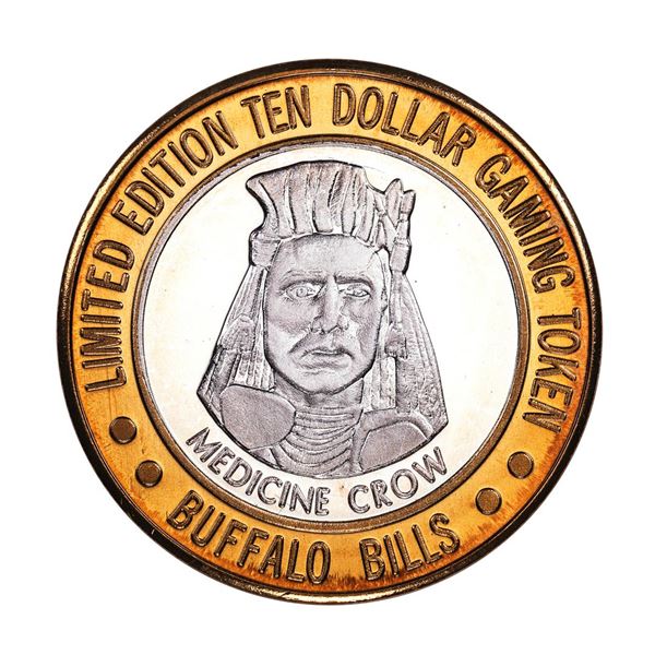 .999 Silver Buffalo Bills Resort & Casino Jean, NV $10 Limited Edition Gaming Token