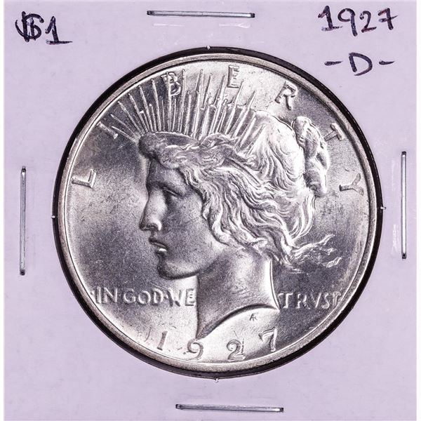 1927-D $1 Peace Silver Dollar Coin