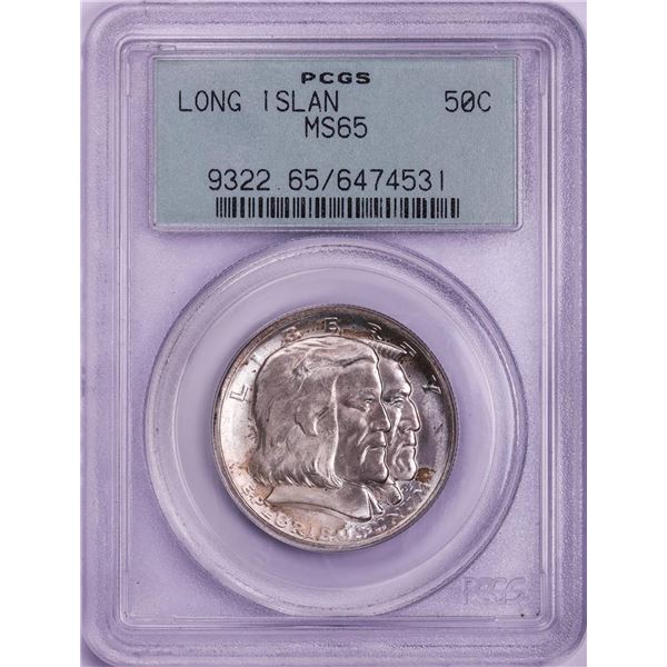 1936 Long Island Tercentenary Commemorative Half Dollar Coin PCGS MS65 OGH