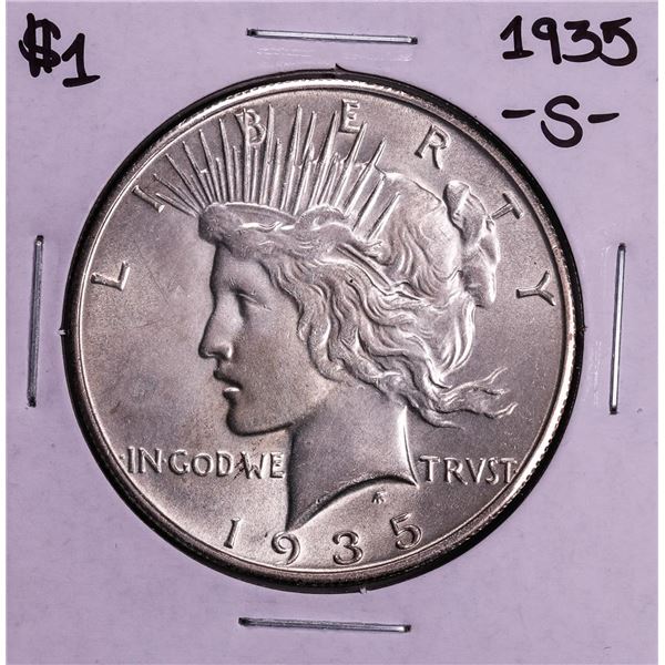 1935-S $1 Peace Silver Dollar Coin