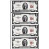 Image 1 : Lot of (4) Consecutive 1953 $2 Legal Tender Star Notes