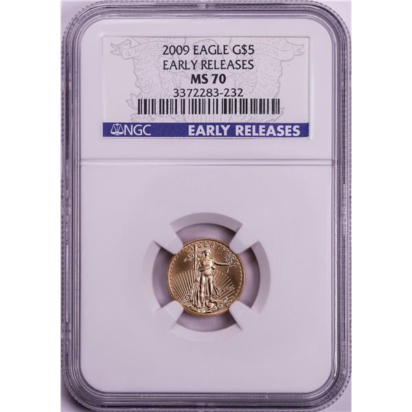 2009 $5 American Gold Eagle Coin NGC MS70 Early Releases