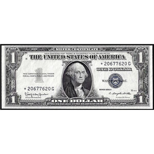 1935H $1 Silver Certificate Star Note