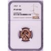 Image 1 : 1957 Proof Lincoln Wheat Cent Coin NGC PF69RD