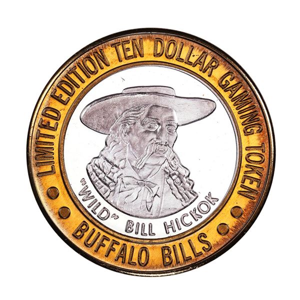 .999 Silver Buffalo Bills Resort & Casino Jean, NV $10 Limited Edition Gaming Token