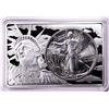 Image 1 : 1989 $1 American Silver Eagle Coin & Two Ounce Bar Set