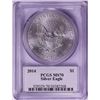 Image 2 : 2014 $1 American Silver Eagle Coin PCGS MS70 Mercanti Signature