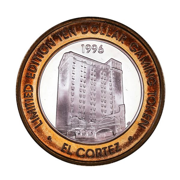.999 Silver El Cortez Hotel and Casino $10 Limited Edition Gaming Token