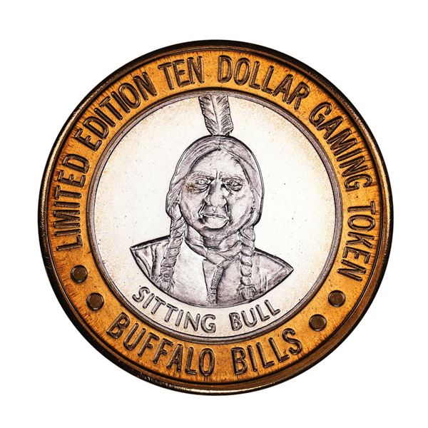 .999 Silver Buffalo Bills Resort & Casino Jean, NV $10 Limited Edition Gaming Token