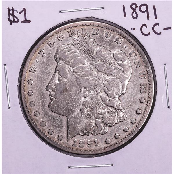 1891-CC $1 Morgan Silver Dollar Coin