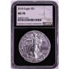 Image 1 : 2018 $1 American Silver Eagle Coin NGC MS70