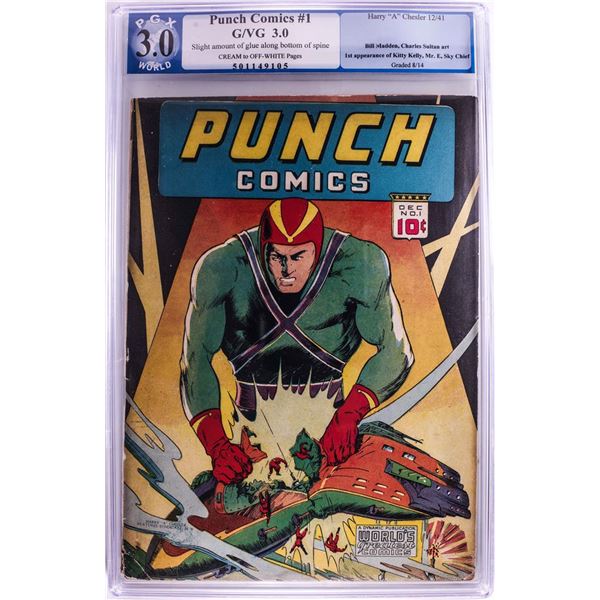Punch Comics #1 Comic Book 12/41 PGX 3.0