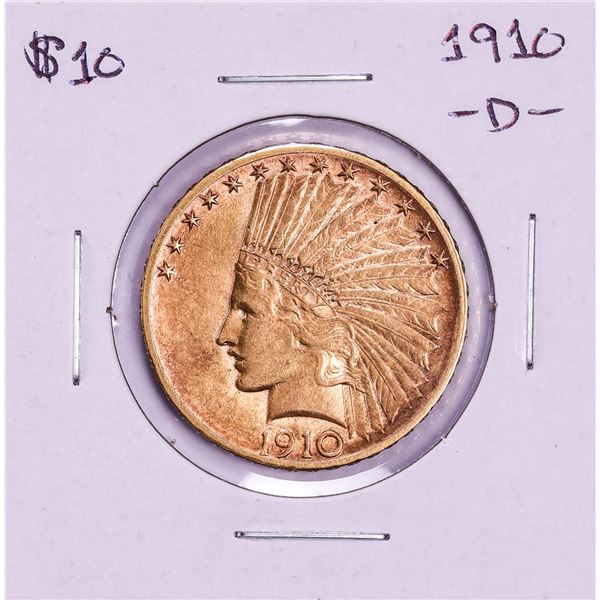 1910-D $10 Indian Head Eagle Gold Coin