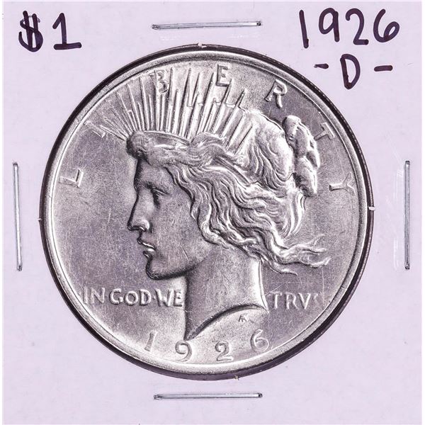 1926-D $1 Peace Silver Dollar Coin