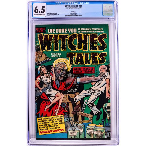 Harvey Publications Witches Tales #11 Comic Book 6/52 CGC 6.5